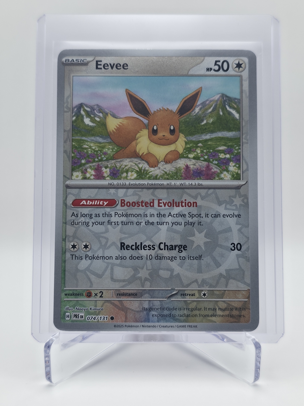 Pokémon TCG - Eevee - Prismatic Evolutions - Reverse Holo - 074/131